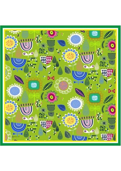 Polina Twill Eşarp Yeşil