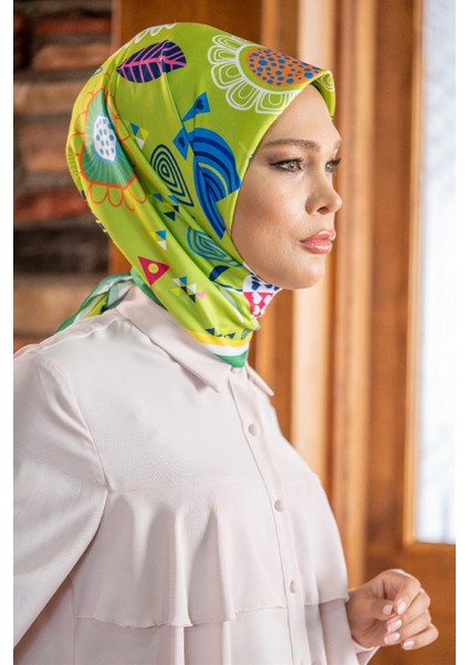 Polina Twill Eşarp Yeşil modelleri