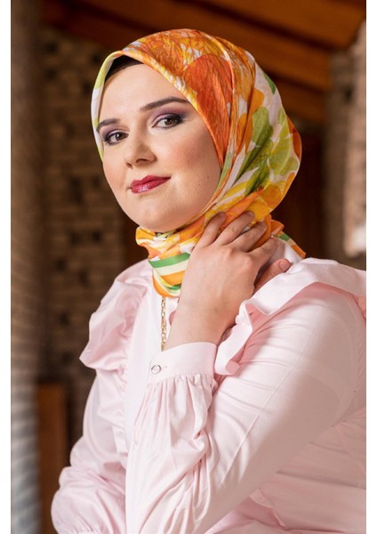 Afrodit Twill Eşarp Turuncu fiyatları