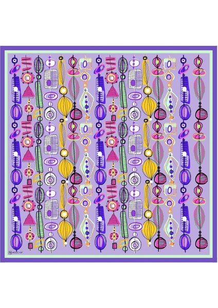 Mathilda Twill Eşarp Mor