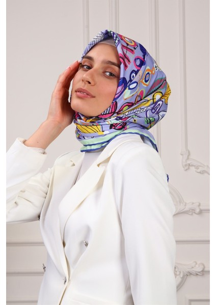 Mathilda Twill Eşarp Mor fiyatları