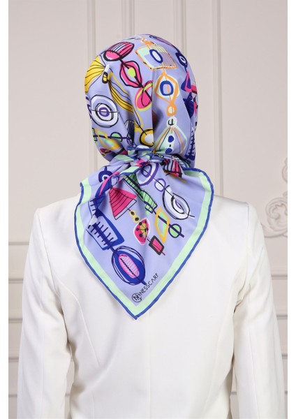 Mathilda Twill Eşarp Mor modelleri