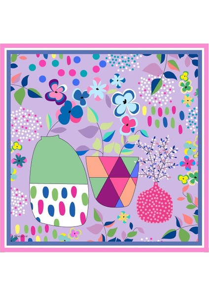 Monica Twill Eşarp Mor