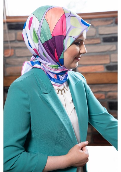 Monica Twill Eşarp Mor modelleri