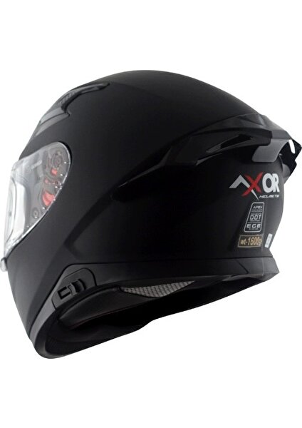 Apex - Black Dull - Dk - Motosiklet Kask