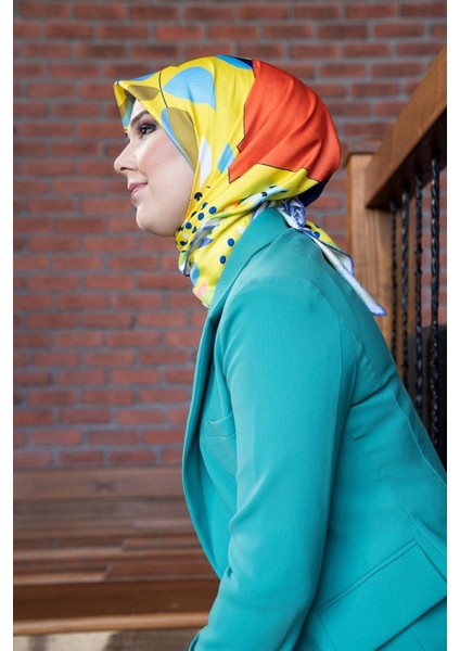 Monica Twill Eşarp Sarı modelleri