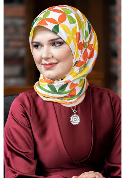 Laura Twill Eşarp Turuncu modelleri