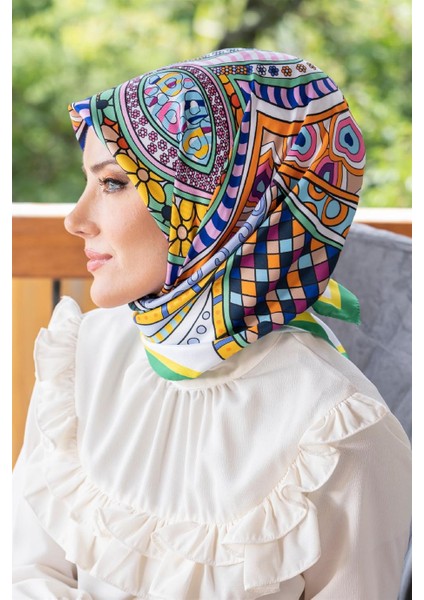 Nevina Twill Eşarp Beyaz modelleri