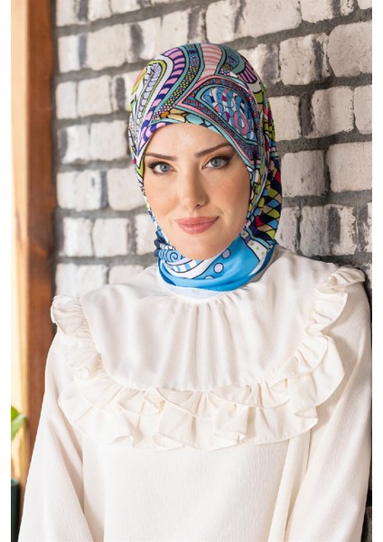 Nevina Twill Eşarp Turkuaz fiyatları