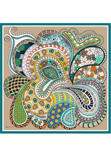 Nevina Twill Eşarp Vizon