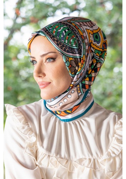 Nevina Twill Eşarp Vizon modelleri