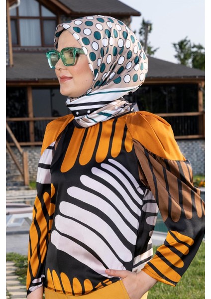 Oriana Twill Eşarp Vizon