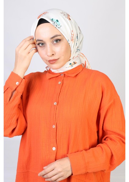 Be Different Twill Eşarp Turuncu