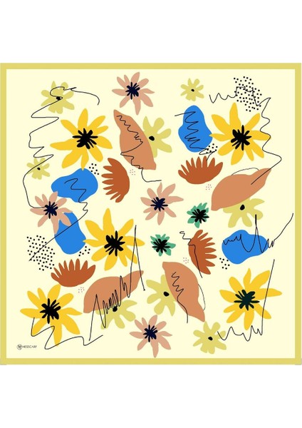 Olivia Twill Eşarp Sarı