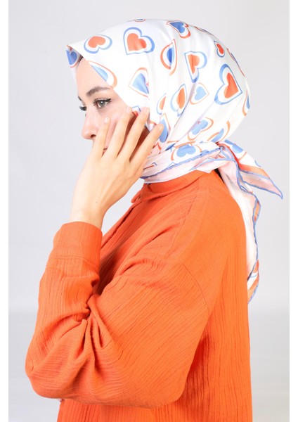 Cinta Twill Eşarp Turuncu