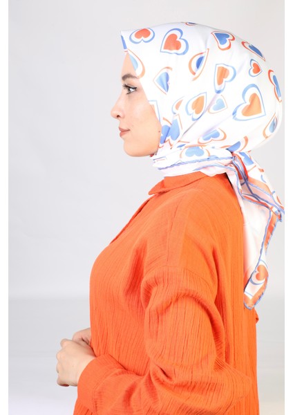 Cinta Twill Eşarp Turuncu modelleri