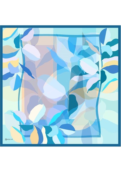 Belinda Twill Eşarp Mavi