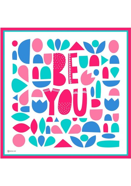 Bee You Twill Eşarp Beyaz