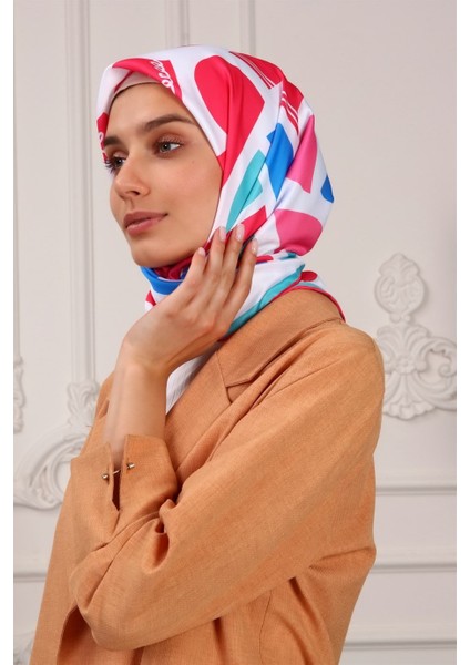 Bee You Twill Eşarp Beyaz modelleri