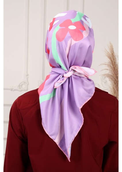 Let It Go Twill Eşarp Lila modelleri