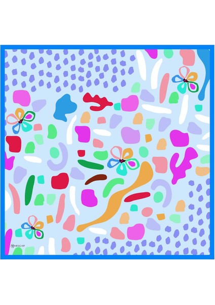 Rita Twill Eşarp Mavi