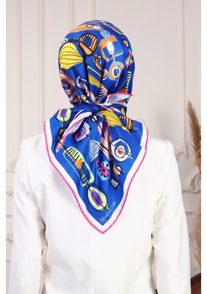 Mathilda Twill Eşarp Saks modelleri