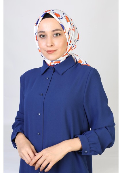 Cinta Twill Eşarp Lacivert