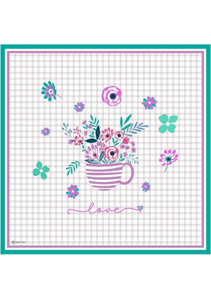 Mirala Twill Eşarp Lila