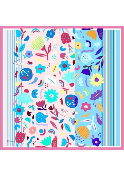 Eyalen Twill Eşarp Pembe