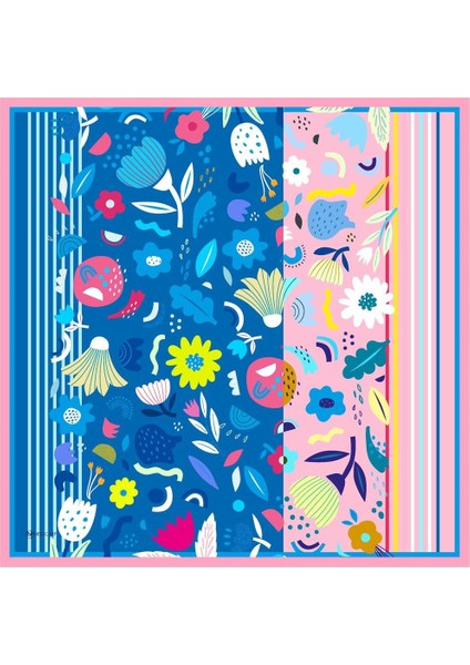 Eyalen Twill Eşarp Mavi