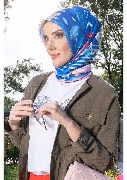 Eyalen Twill Eşarp Mavi modelleri