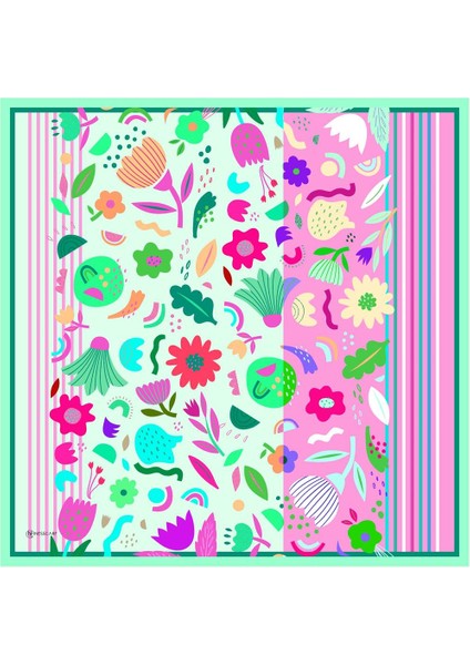 Eyalen Twill Eşarp Yeşil