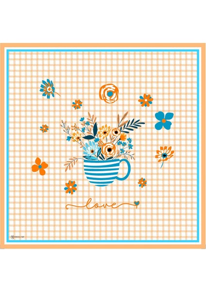 Mirala Twill Eşarp Turuncu