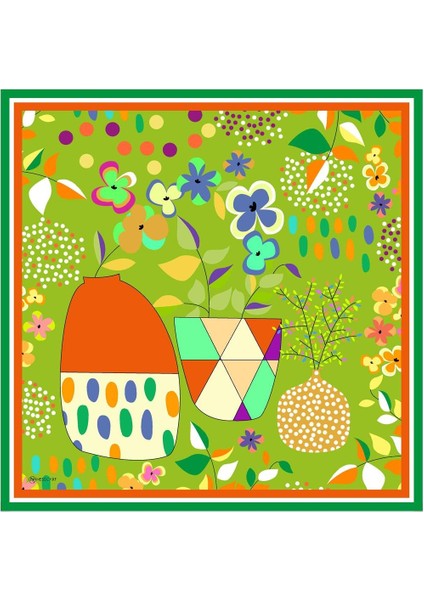 Monica Twill Eşarp Yeşil