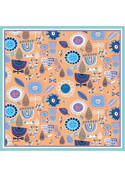 Polina Twill Eşarp Turuncu