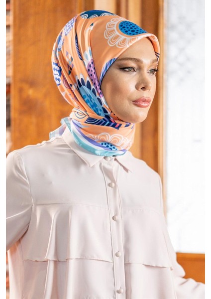 Polina Twill Eşarp Turuncu modelleri