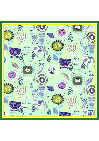 Polina Twill Eşarp Yeşil