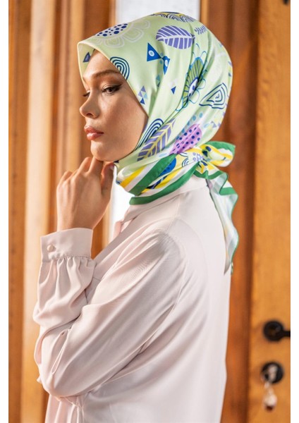 Polina Twill Eşarp Yeşil modelleri