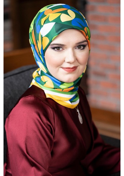 Laura Twill Eşarp Yeşil