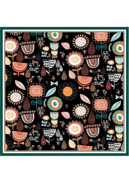 Polina Twill Eşarp Siyah