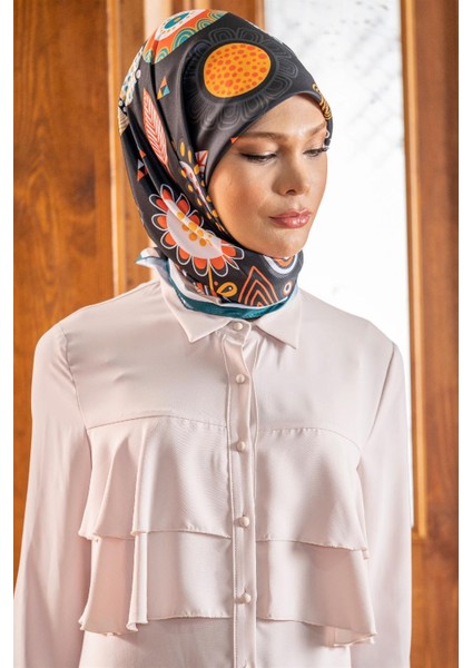 Polina Twill Eşarp Siyah modelleri