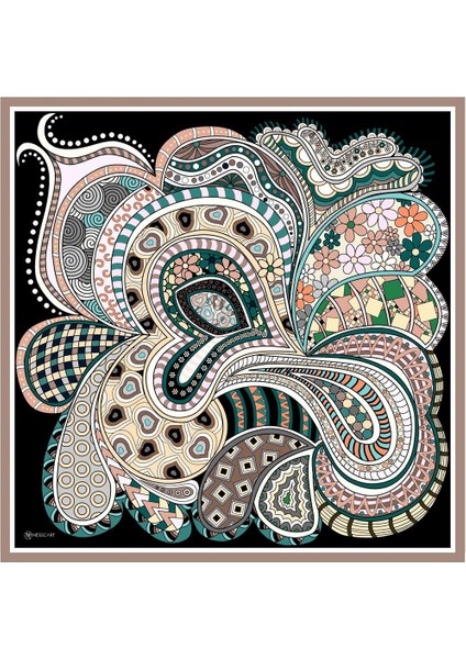 Nevina Twill Eşarp Siyah