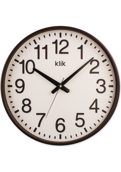 Simplex Kahverengi Minimalist Duvar Saati