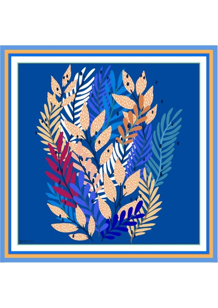 Atene Twill Eşarp Mavi