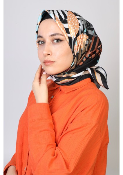 Atene Twill Eşarp Siyah