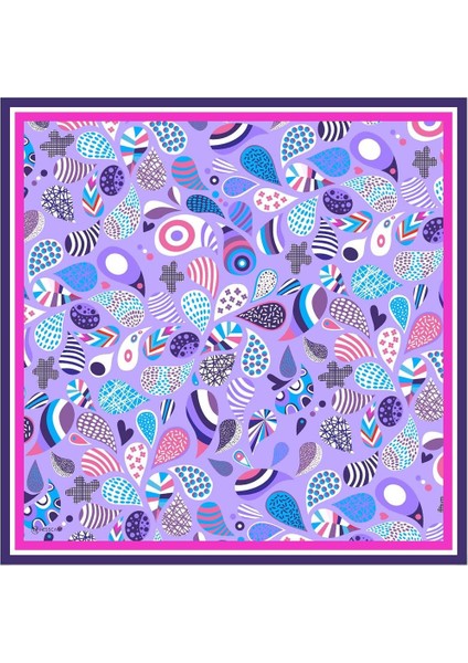 Helisia Twill Eşarp Mor