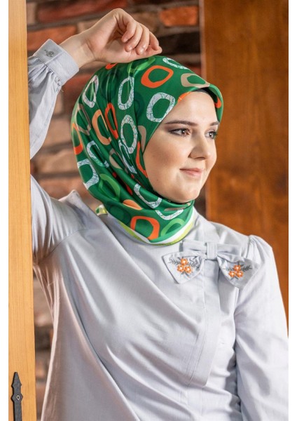 Loly Twill Eşarp Yeşil modelleri