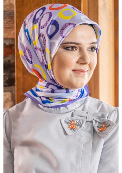 Loly Twill Eşarp Lila modelleri