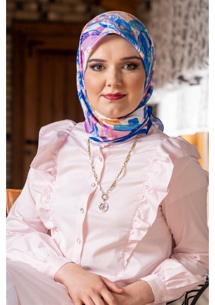 Afrodit Twill Eşarp Saks