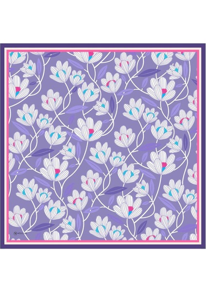 Daphne Twill Eşarp Mor